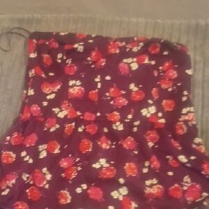 Floral Strapless Dress